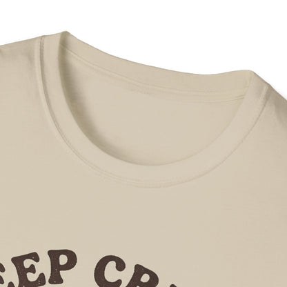 Deep Creek Mushrooms T-Shirt — Retro Mushroom Badge Tee