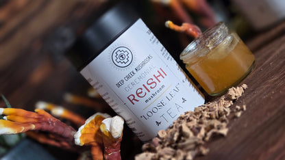 Ceremonial Reishi Tea (Ganoderma Lingzhi) | USA Grown | Deep Creek Mushrooms
