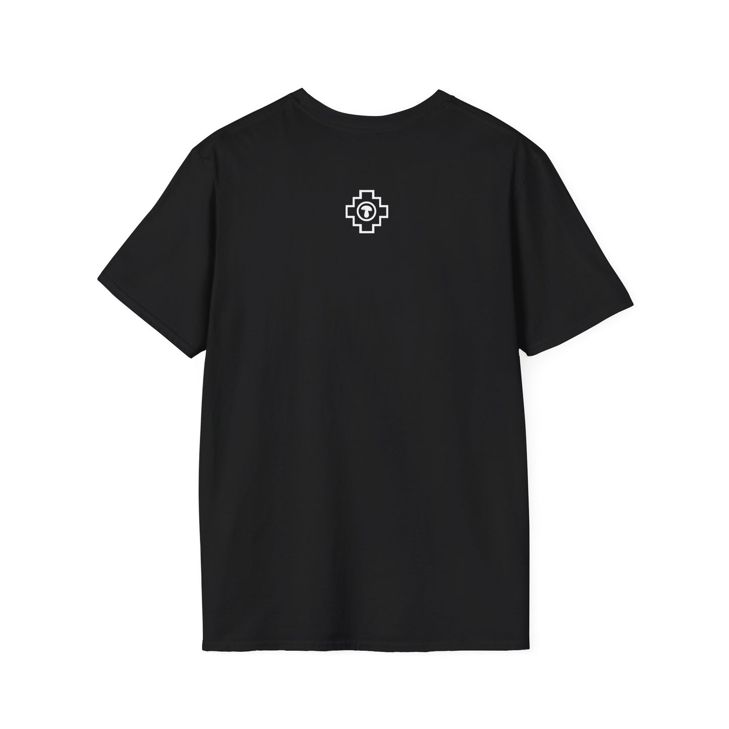 Mushroom Grid T‑Shirt — Vintage Botanical Fungi Illustration Tee