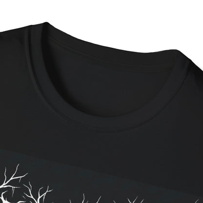 Deep Creek Mushrooms "Metal Band" Style Tee - Mycelial Web T-Shirt