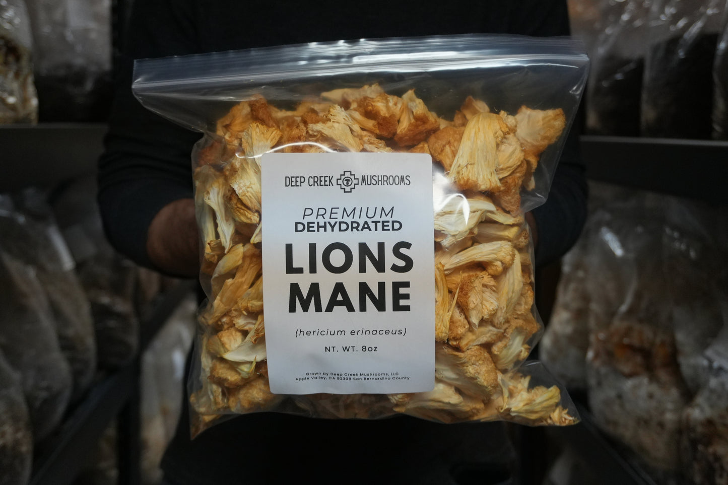 Premium Dried Lions Mane Mushrooms | USA Grown | Fruiting Body | Deep Creek Mushrooms