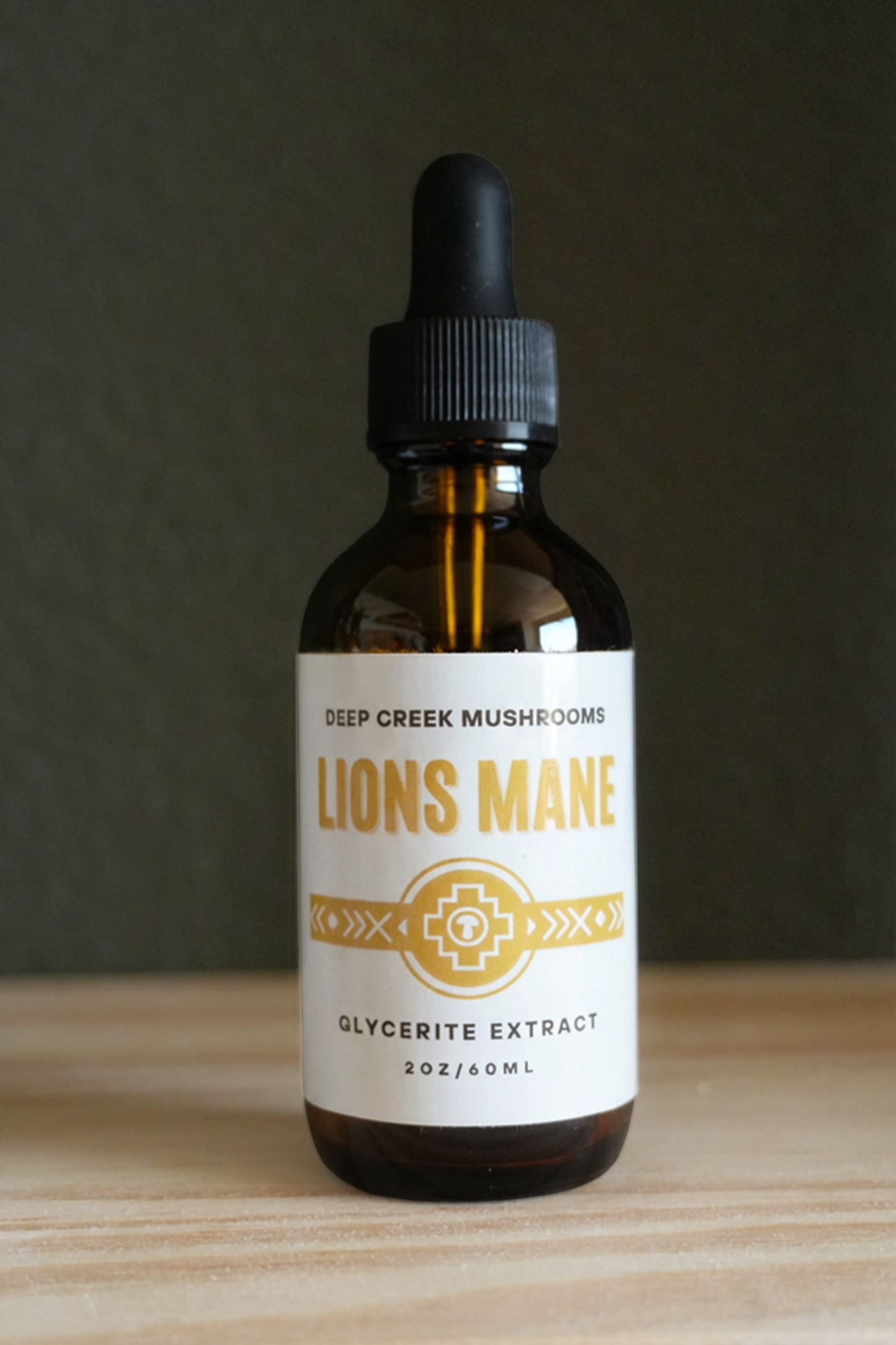 Lions Mane Glycerite Extract (2oz) | Alcohol Free | Fruiting Body Mushroom